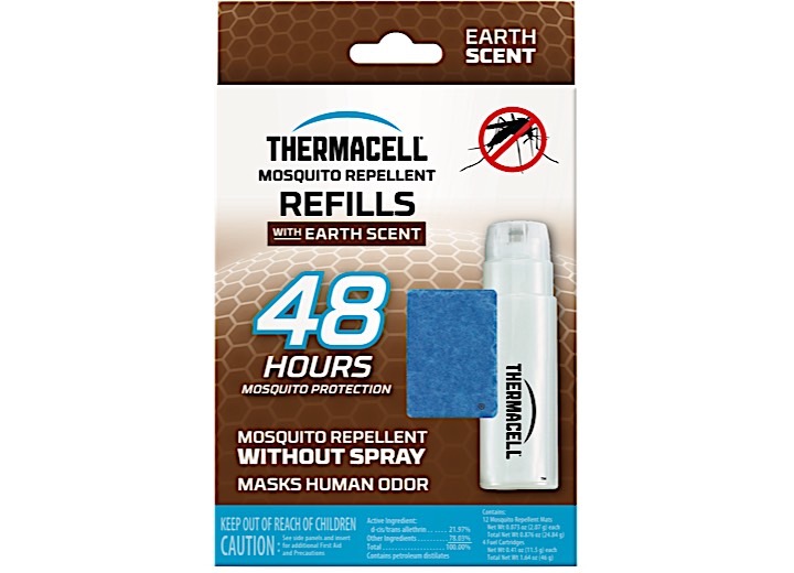 THERMACELL EARTH SCENT MOSQUITO REPELLENT REFILLS - 48 HOURS OF PROTECTION